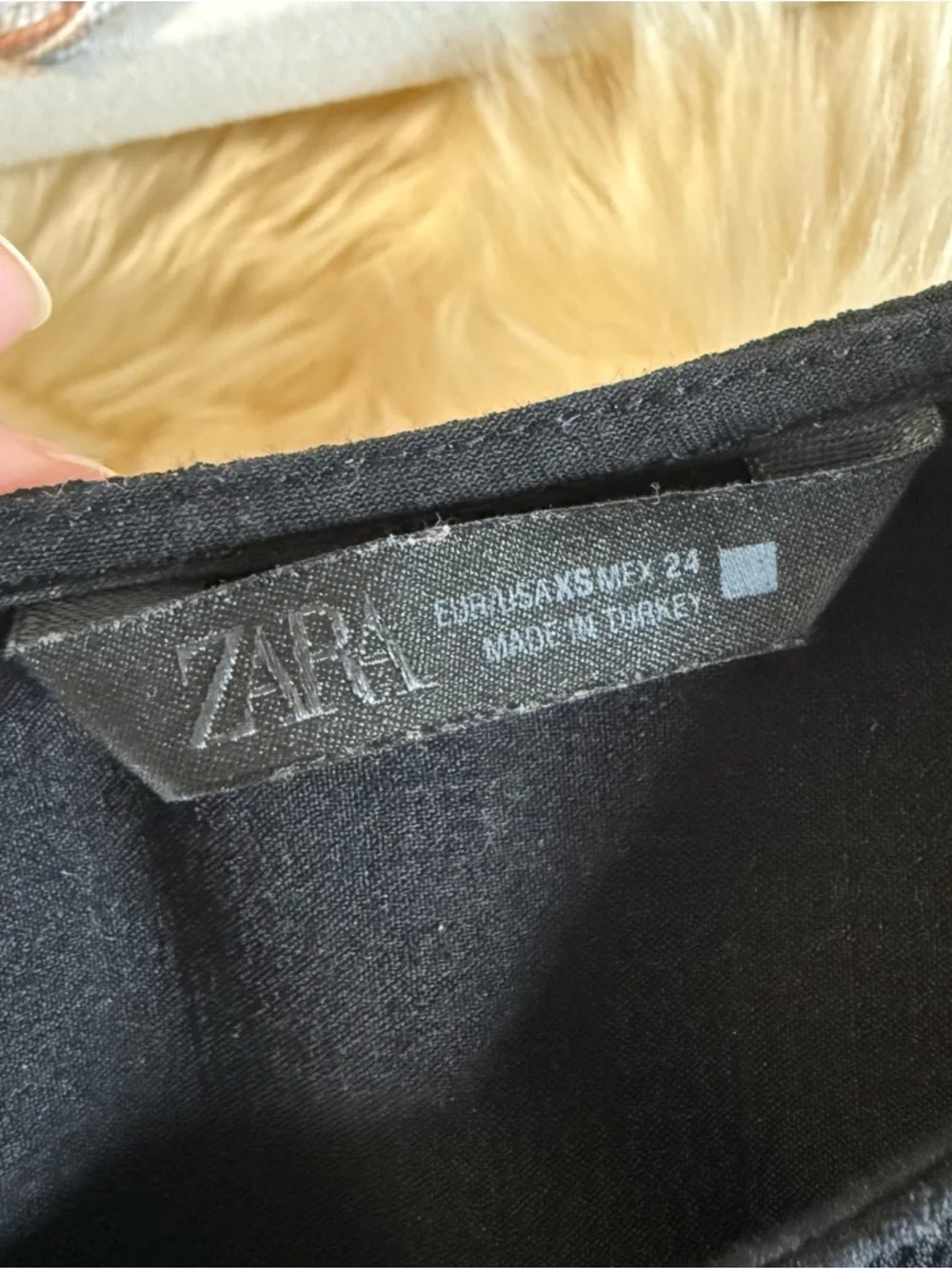 Zara puff sleeve combined top XS - Picture 2 of 3